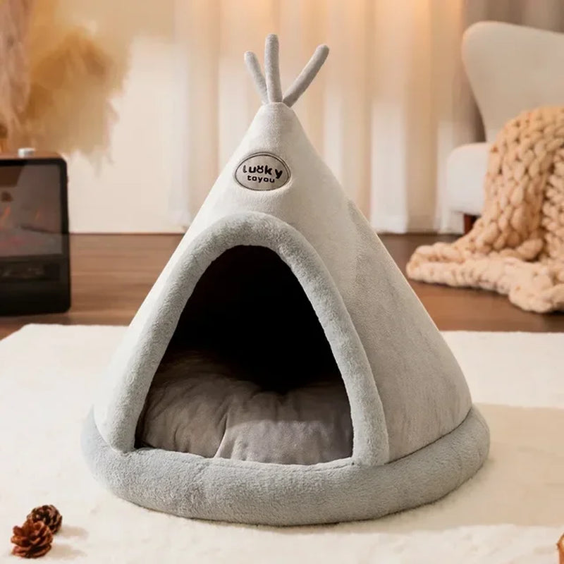 Pet Warm Cave: Soft Nest Kennel for Cozy Sleep